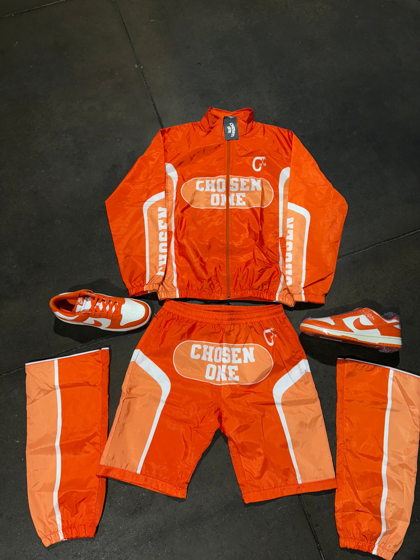 Chosen One Orange windbreaker set